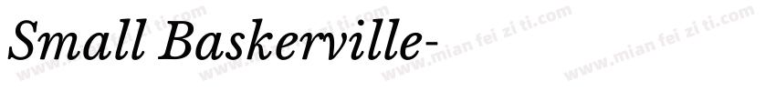 Small Baskerville字体转换